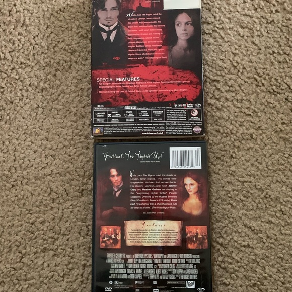 From Hell DVD thriller w Johnny Depp & Heather Graham - Picture 2 of 2